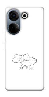 Чохол на TECNO Camon 20 Pro (CK7n) Ukraine map фото 1 з 1