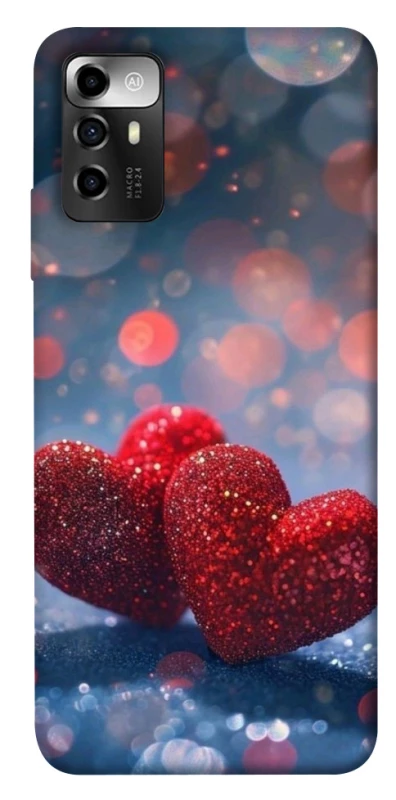 Чохол на ZTE Blade V40 Vita Red hearts фото 1 з 1