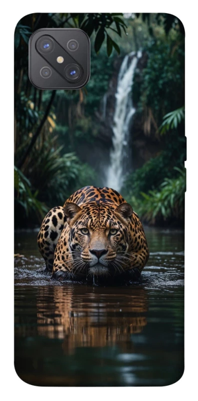 Чехол на Oppo A92s Leopard in water фото 1 из 1