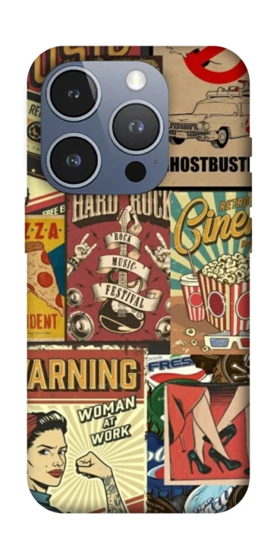 Чехол на Apple iPhone 16 Pro Retro collage ver.2 фото 1 из 1