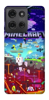 Чехол на Motorola Moto G75 Minecraft world фото 1 из 1