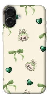 Чохол на Apple iPhone 16 Plus Labubu Green Heart фото 1 з 1