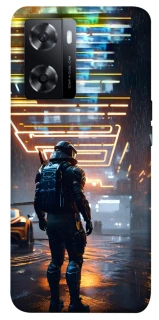 Чехол на Oppo A57s Cyber character фото 1 из 1