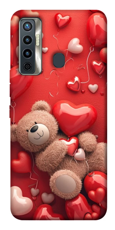 Чохол на TECNO Camon 17 bear in hearts фото 1 з 1