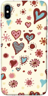 Чохол на Apple iPhone X (5.8") Pretty hearts фото 1 з 1