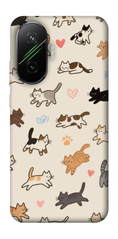 Чохол на Xiaomi Poco F7 Cat style ver.2 фото 1 з 1