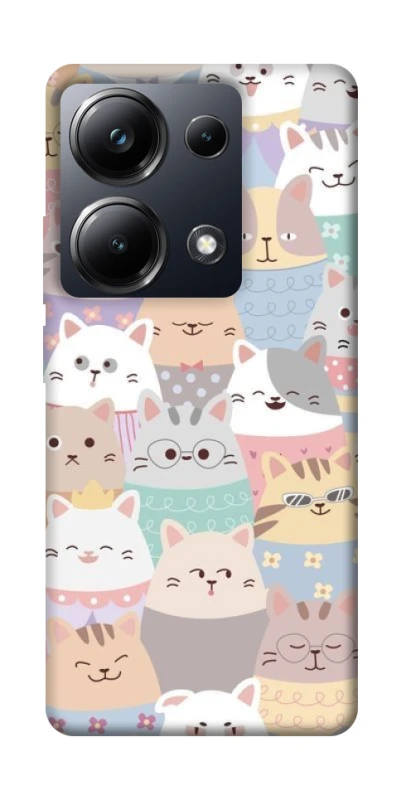 Чехол на Xiaomi Poco M6 Pro 4G Funny Kittens ver.2 фото 1 из 1