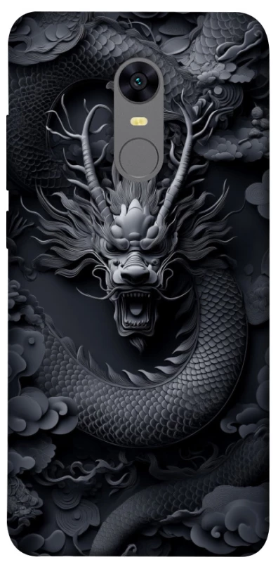Чехол на Xiaomi Redmi 5 Plus / Redmi Note 5 (Single Camera) black dragon фото 1 из 1