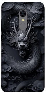 Чехол на Xiaomi Redmi 5 Plus / Redmi Note 5 (Single Camera) black dragon фото 1 из 1