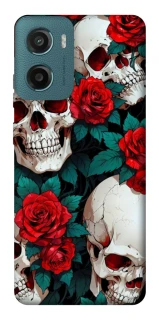 Чехол на Motorola Moto G06 skull and rose фото 1 из 1