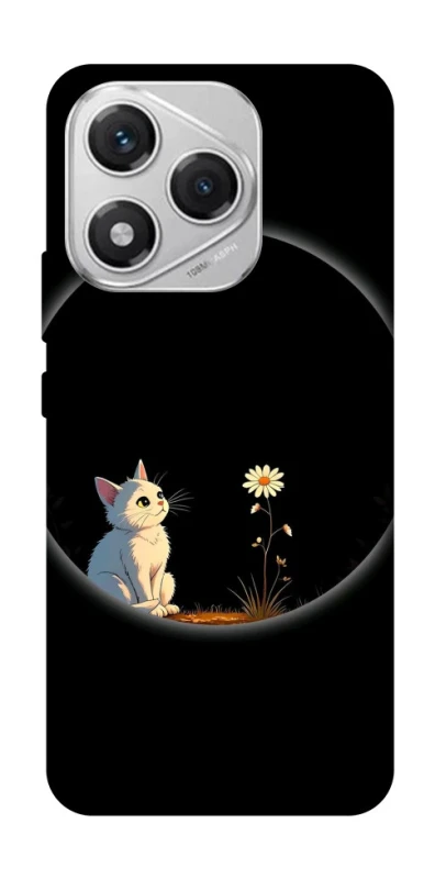 Чехол на Honor 400 Lite Cat and flower фото 1 из 1