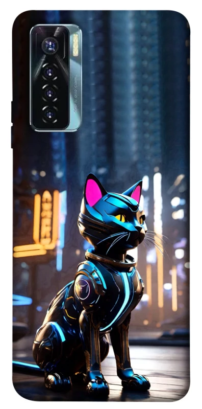 Чехол на TECNO Camon 17 Pro Cyber cat фото 1 из 1