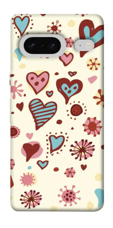 Чохол на Google Pixel 7 Pretty hearts фото 1 з 1