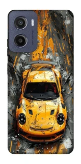 Чехол на Motorola Moto E15 Drawn Porsche фото 1 из 1