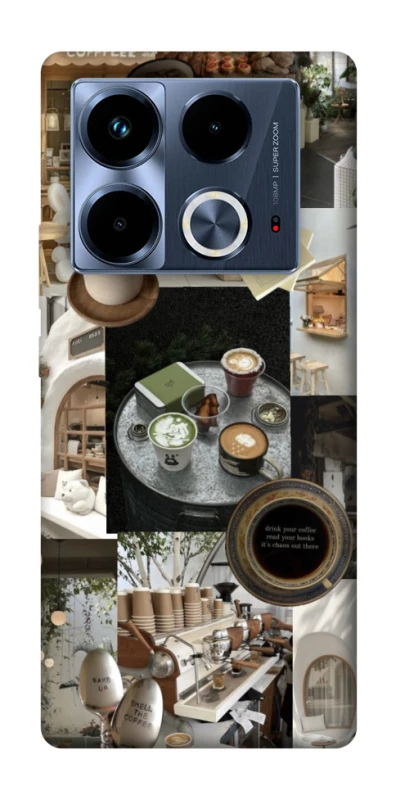 Чохол на Infinix Note 40 4G Coffee collage ver.4 фото 1 з 1
