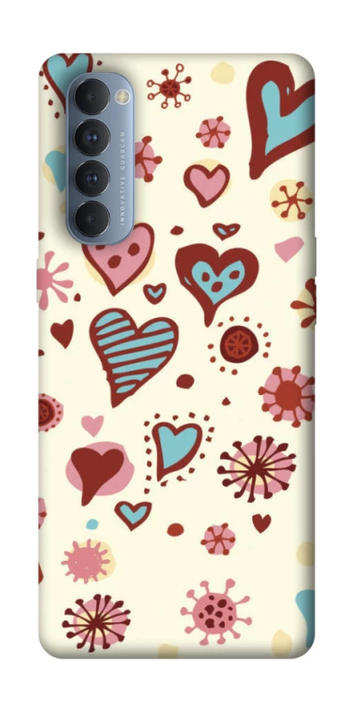 Чохол на Oppo Reno 4 Pro Pretty hearts фото 1 з 1