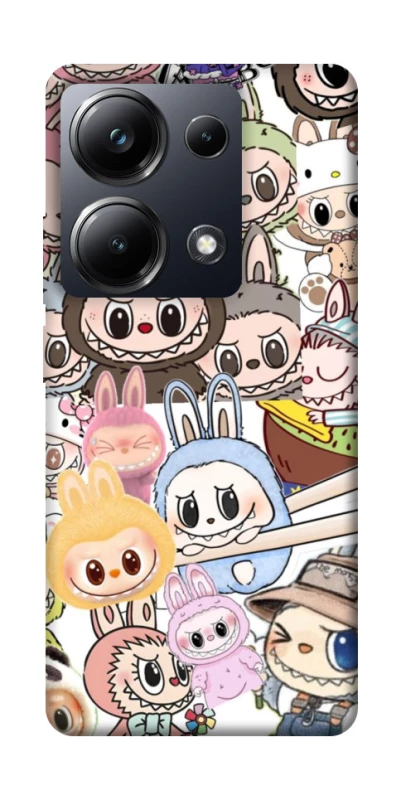 Чехол на Xiaomi Poco M6 Pro 4G All Labubus фото 1 из 1