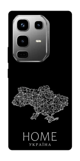 Чохол на Infinix Note 50 Pro Ukraine black map фото 1 з 1