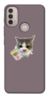 Чохол на Motorola Moto E40 cat matcha фото 1 з 1