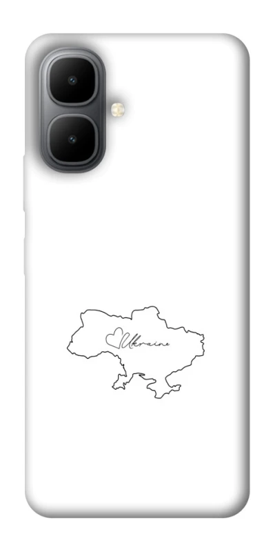 Чохол на Infinix Smart 10 Ukraine map фото 1 з 1