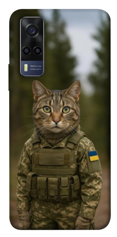 Чохол на Vivo Y53s Кіт захисник фото 1 з 1