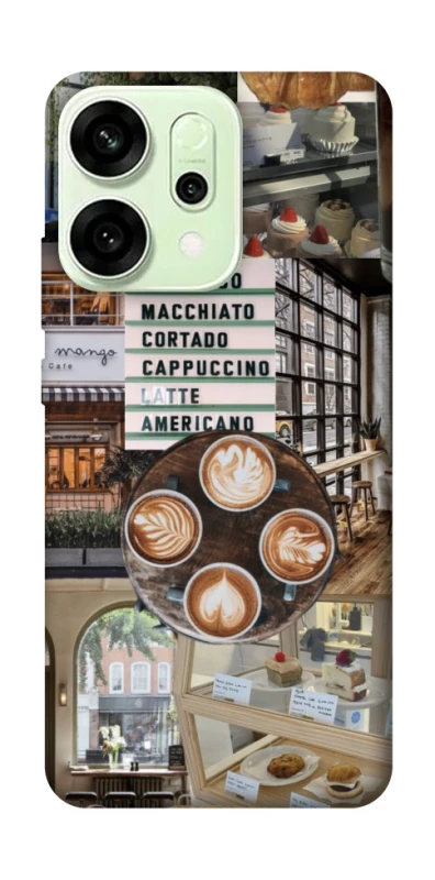 Чохол на Oppo Reno 14 Coffee collage ver.5 фото 1 з 1