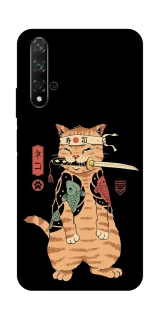 Чохол на Huawei Honor 20 / Nova 5T Кіт-самурай фото 1 з 1