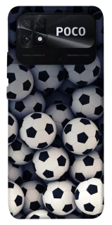 Чехол на Xiaomi Poco C40 Футбольные мячи фото 1 из 1