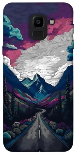 Чехол на Samsung J600F Galaxy J6 (2018) Нарисованные горы фото 1 из 1