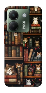 Чехол на Xiaomi Poco M7 pro 5G Cats & Books фото 1 из 1
