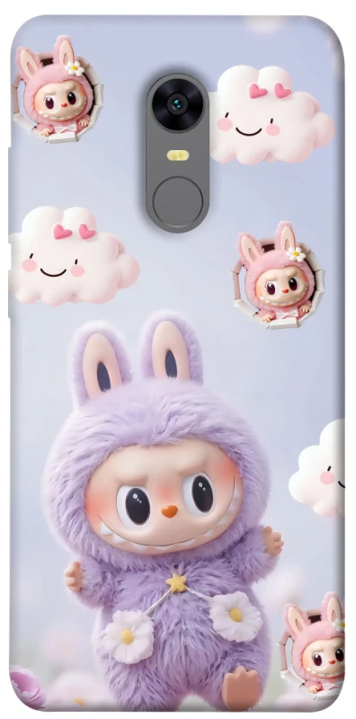 Чехол на Xiaomi Redmi 5 Plus / Redmi Note 5 (Single Camera) Labubu & clouds фото 1 из 1