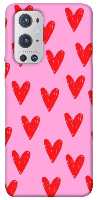 Чехол на OnePlus 9 Pro Red hearts 2 фото 1 из 1