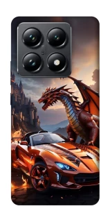 Чехол на Xiaomi 14T Pro Сar and dragon фото 1 из 1