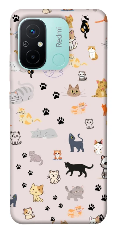 Чохол на Xiaomi Redmi 12C / Poco C55 Cat style ver.1 фото 1 з 1