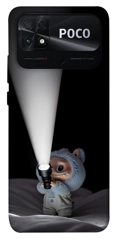 Чохол на Xiaomi Poco C40 Labubu with flashlight ver.3 фото 1 з 1