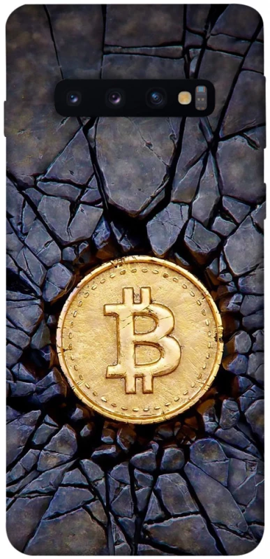 Чохол на Samsung Galaxy S10 Bitcoin cracks фото 1 з 1