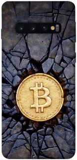 Чохол на Samsung Galaxy S10 Bitcoin cracks фото 1 з 1