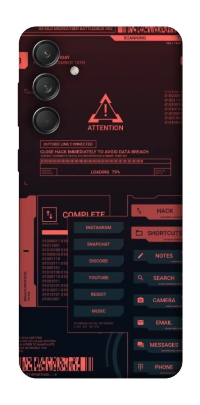 Чохол на Samsung Galaxy M55 Attention фото 1 з 1