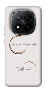 Чохол на Xiaomi Redmi Note 14 Pro+ 5G Coffee with you фото 1 з 1