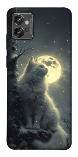 Чохол на Motorola Moto G32 Кіт під місяцем фото 1 з 1