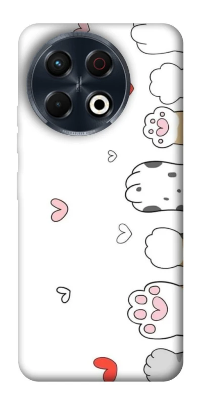 Чехол на TECNO Spark 30 Pro (KL7) Paws фото 1 из 1