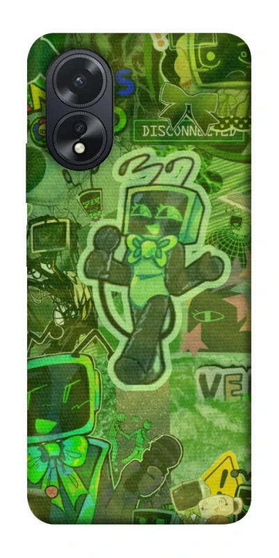 Чохол на Oppo A18 Dandysworld tv green theme фото 1 з 1