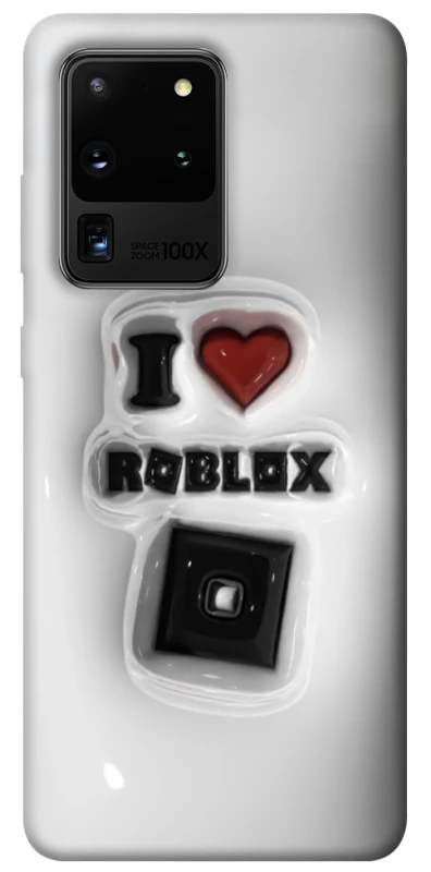 Чохол на Samsung Galaxy S20 Ultra I love Roblox фото 1 з 1
