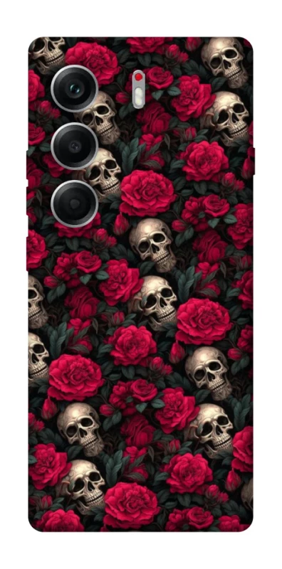 Чехол на Tecno Camon 40 Черепа и розы фото 1 из 1