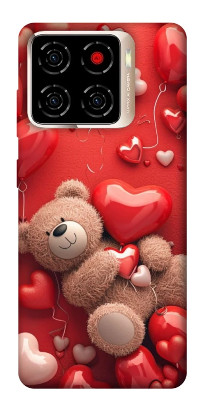 Чохол на ZTE Blade A56 bear in hearts фото 1 з 1