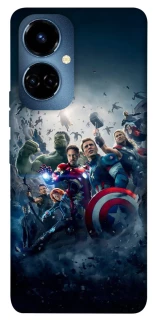 Чехол на TECNO Camon 19 Marvel heroes фото 1 из 1