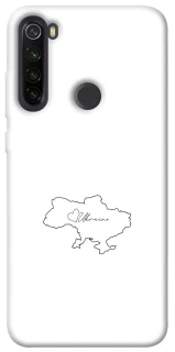 Чохол на Xiaomi Redmi Note 8T Ukraine map фото 1 з 1