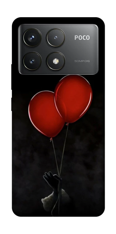 Чехол на Xiaomi Poco F6 Pro Reds Balloons фото 1 из 1