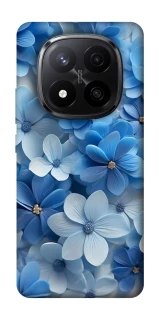 Чехол на Xiaomi Redmi Note 14 Pro+ 5G Синие цветы фото 1 из 1