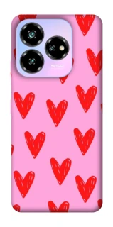 Чохол на ZTE Nubia V60 Red hearts 2 фото 1 з 1
